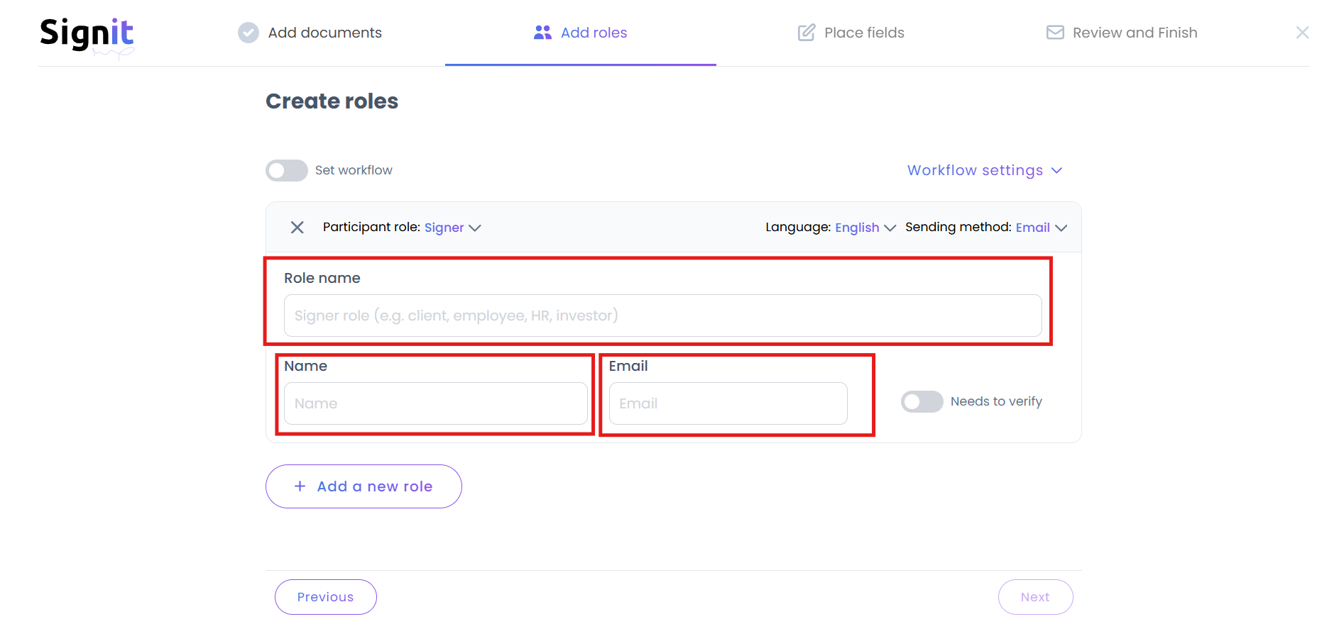 How to create a document template